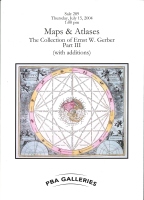 Sale 289: Maps & Atlases: The Collection of Ernst W. Gerber, Part III (with additions)