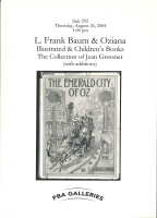 Sale 292: L. Frank Baum & Oziana, with Illustrated & Children's Books: The Collection of Jean Gressner