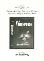 Sale 291: Science Fiction, Fantasy & Horror: From the Library of Arthur W. Stone