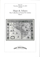 Sale 273: Maps & Atlases: The Collection of Ernst W. Gerber, Part I