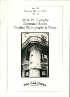Sale 259: Art &  Photography, Illustrated Books, Original Photographs & Prints