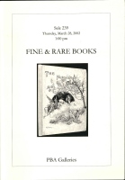 Sale 239: Fine & Rare Books