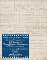 Sale 816: Elite Americana & Travel - Jim Hier Collection of U.S. Presidents - World History - Rare Cartography - A PBA Platinum Auction