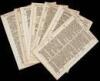 Seven leaves from the "Great She Bible" of 1613