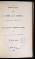 Vindication of the Rights and Titles, Political and Territorial, of Alexander, Earl of Stirling & Dovan, and Lord Proprietor of Canada and Nova Scotia