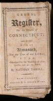 Green's Register for the State of Connecticut: With an Almanack, For the Year of our Lord, 1790. Calculated for the Meridian of New-London, Lat. 41.23. North