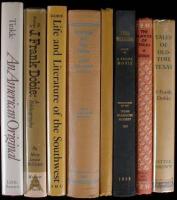 Lot of eight volumes by or edited by or about J. Frank Dobie