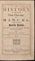 The History of the Most Renowned Don Quixote of Mancha: And his Trusty Squire Sancho Pancha. Now Made English according to the Humour of our Modern Language. And Adorned with several Copper Plates