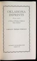 Oklahoma Imprints 1835-1907: A History of Printing in Oklahoma Before Statehood