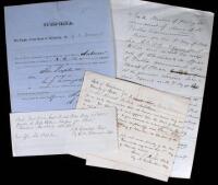 Achive of 56 manuscript documents relating to legal matters in Placer County, California