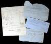 Archive of approximately 44 manuscript documents relating to the building of the Carson Valley & Yankee Jim's Emigrant Road