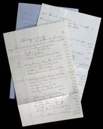 Three manuscript legal documents regarding proceedings in Siskiyou County