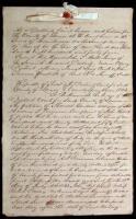 Manuscript abstract of a case involving retrieval of a debt