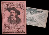 Lone Star Harry pamphlet and cover; lot of two items