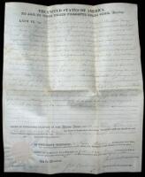 Land grant document, signed by James Monroe as President