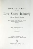 Prose and Poetry of the Live Stock Industry of the United States. With Outlines of the Origin and Ancient History of Our Live Stock Animals