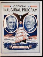 Official Program of the Inaugural Ceremonies, Inducting into office Franklin D. Roosevelt [and] John N. Garner