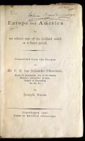 Europe and America; or the relative state of the civilized world at a future period