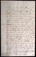 Manuscript document signed emancipating a slave named Elizabeth