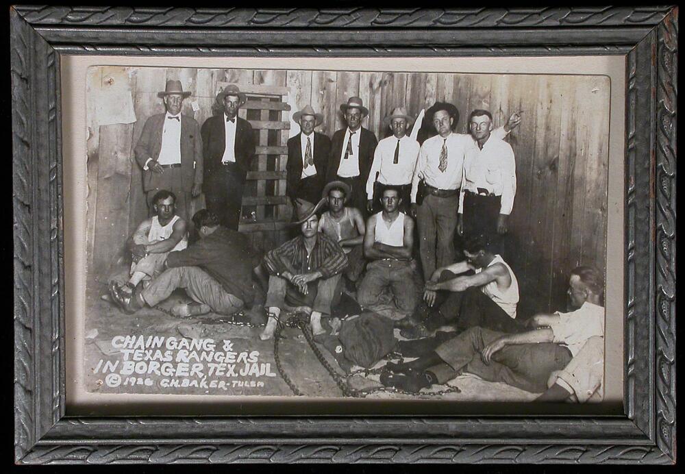 Chain Gang & Texas Rangers in Borger, Tex. Jail