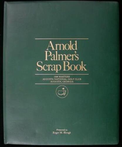 Arnold Palmer's Scrap Book: 1964 Masters, Augusta National Golf Club, Augusta, Georgia