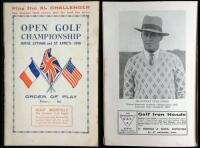 Open Golf Championship [at] Royal Lytham and St Anne's - 1926, Order of Play [official program]