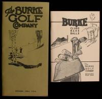 Lot of 2 facsimile Burke golf catalogues