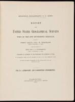 Report Upon United States Geographical Surveys West of the One Hundredth Meridian... Vol. II-Astronomy and Barometric Hypsometry