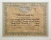 Walter Hagen's "Hole-in-One Club" certificate