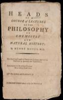 Heads of a Course of Lectures on the Philosophy of Chemistry and Natural History