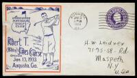 First-day issue special commemorative Augusta National Golf Club postal envelope, dated January 13, 1933