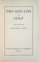 Pro and Con of Golf