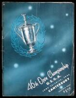 46th Open Championship, United States Golf Association, June 13-14-15, 1946, Canterbury Golf Club…[Official] Souvenir Book and Program