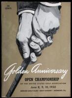 Official Souvenir Book and Program of the Golden Anniversary Open Championship of the United States Golf Association, June 8, 9, 10, 1950, Merion Golf Club, East Course, Ardmore, PA