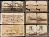 Fifty-three stereoviews of Mount Pelee's 1902 eruption