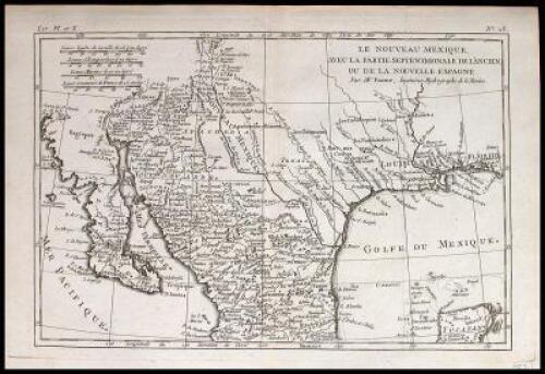 Le Nouveau Mexique, avec la Partie Septentrionale de l'Ancien, ou de la Nouvelle Espagne