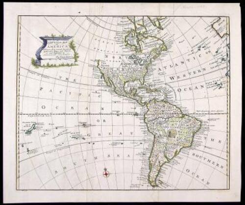 A New General Map of America, Drawn from several Accurate particular Maps and Charts, and Regulated by Astronomical Observations