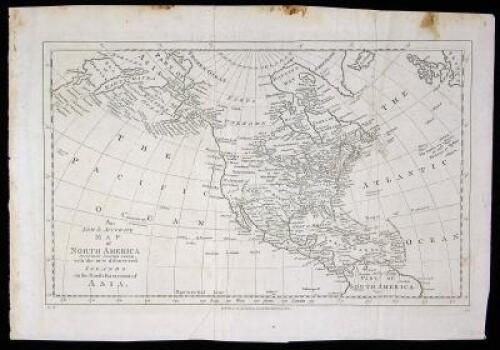 A New & Accurate Map of North America Including Nootka Sound; with the New Discovered Islands on the North East Coast of Asia