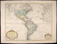 Carte d'Am&eacute;rique, Dress&eacute;e pour Instruction, Par Guil. Delisle et Phil. Buache, Premiers Geographes de l'Academie des Sciences. Nouvellement Revue, Augment&eacute;e et Assujetie aux Nles. Observations Astronomiques de Mrs. de l'Academie des Sciences. Par Dezauche