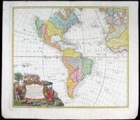 Americae Mappa Generalis Secundum Legitimas Projectionis Stereographicae Regulas... Concinnata et Delineata ab Aug. Gott Boehmio Phil. Magistro. In Lucem Proferentibus Homannianis Heredibus A MDCCXXXXVI