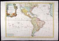 L'Amerique divis&eacute;e en ses principaux Etats Assujettie aux Observations Astronomiqes. Par le Sr. Janvier Geographe