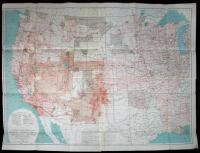 Sketch Indicating the Advancement of the Surveys of the Public Lands and the Military, Topographical and Geographical Surveys West of the Mississippi