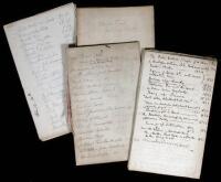 Original manuscript catalogue of the works of George Cruikshank