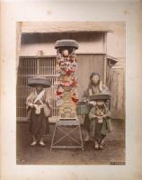 Album with 48 hand-colored albumen photographs of Japan and Japanese life