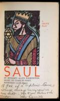 Saul. A Grove Play - A special dedication copy, signed to Gene Buck by more than 50 political and theatre celebrities