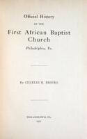 Official History of the First African Baptist Church, Philadelphia, PA