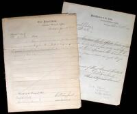 Collection of 4 Civil War documents, signed by Gen. Townsend