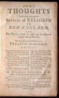 Some Thoughts Concerning the present Revival of Religion in New-England, and the Way in which it ought to be acknowledged and promoted...