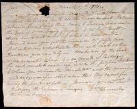 Autograph Letter, signed by Hemsley, being orders for the delivery of arms and ammunition