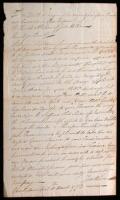 Manuscript petition, signed by Wilson, asking for his release from Charleston Goal